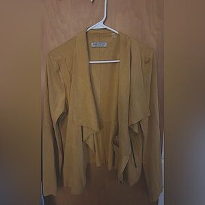 professional mustard yellow cardigan